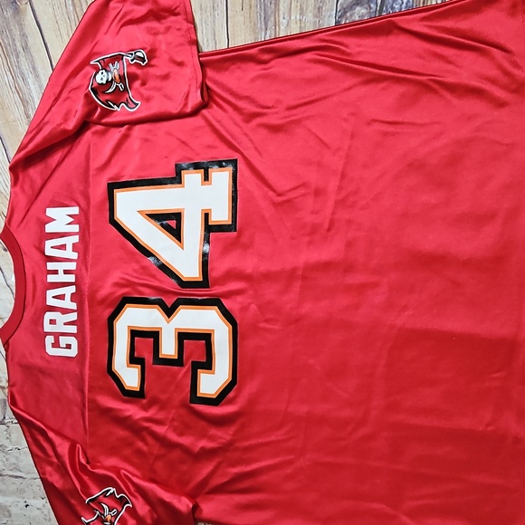 NFL Tampa Bay Buccaneers Jersey men's XL‎ red 34 Graham - Picture 3 of 3